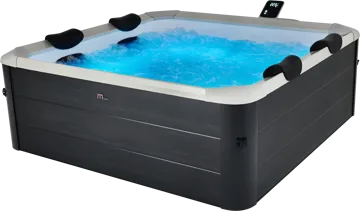 Spabad MSpa F-OS063WAP Oslo Plus XL Aero Frame 4 pers - Sort - Have - Udendørsbad - Spabade - Udendørs Spa