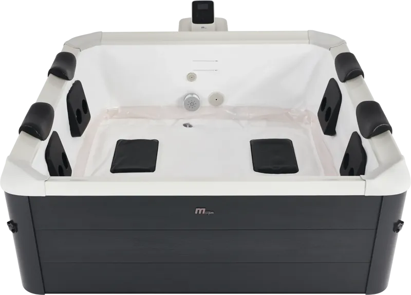 Spabad MSpa F-OS063WAP Oslo Plus XL Aero Frame 4 pers - Sort - Have - Udendørsbad - Spabade - Udendørs Spa