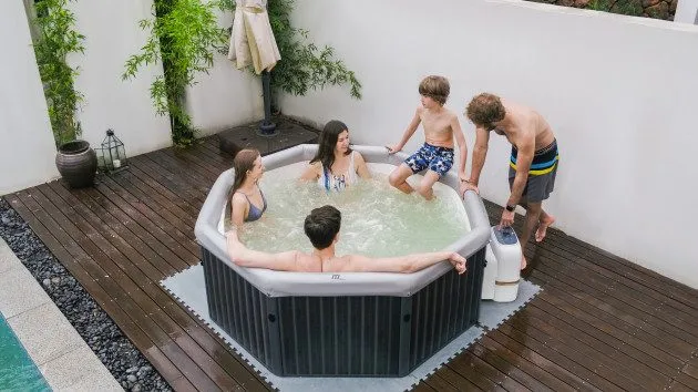 Spabad MSpa Tuscany Frame til 6 personer - Have - Udendørsbad - Spabade - Oppustelige Spa