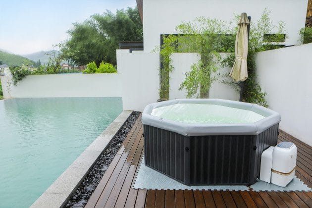 Spabad MSpa Tuscany Frame til 6 personer - Have - Udendørsbad - Spabade - Oppustelige Spa