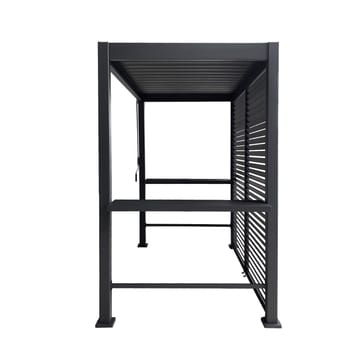 Bagvæg til pavillon HOME4YOU Mirador Bbq Mørkegrå - Mørkegrå - Have - Udestue & fritidshus - Lysthus
