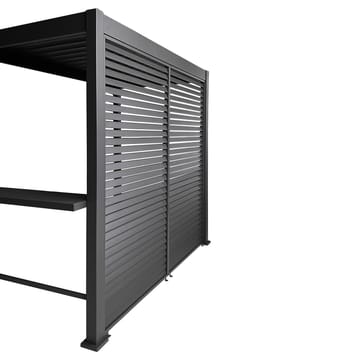 Bagvæg til pavillon HOME4YOU Mirador Bbq Mørkegrå - Mørkegrå - Have - Udestue & fritidshus - Lysthus