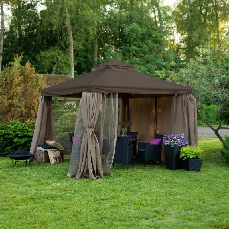 Gazebo HOME4YOU - brun - Have - Udestue & fritidshus - Lysthus