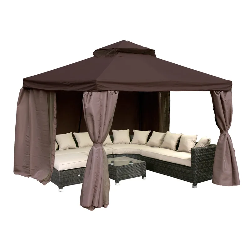 Gazebo HOME4YOU - brun - Have - Udestue & fritidshus - Lysthus