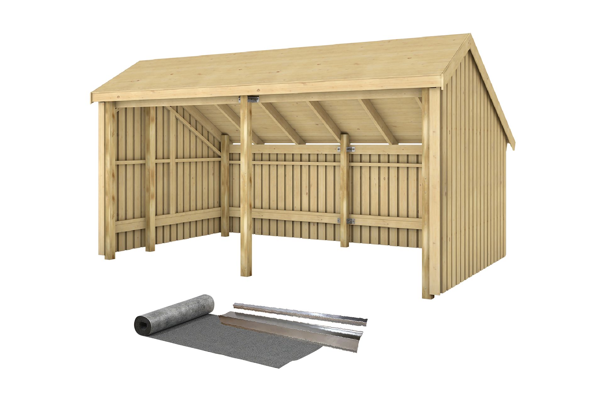 PLUS Multi Havehus 10,5 m² - 2 Moduler Åben - Grå - Have - Udestue & fritidshus - Hytter