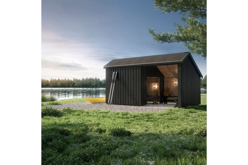 PLUS Multi Shelter - 2 Moduler med Shelter og Lounge - Grå - Friggebod