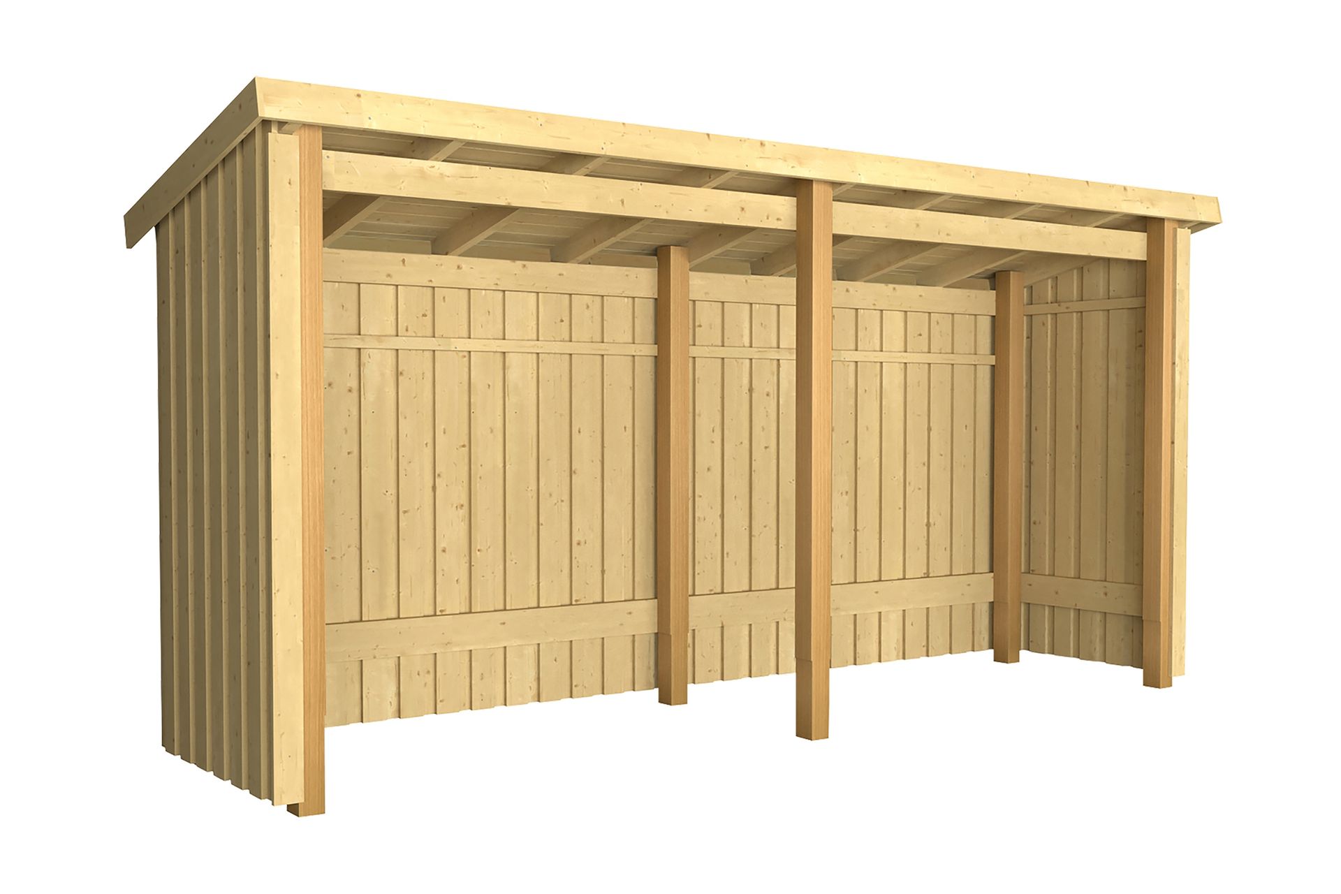 PLUS Nordic Multi Havehus 4,7 m² -2 Moduler Åben - Grå - Have - Udestue & fritidshus - Hytter