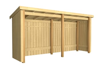 PLUS Nordic Multi Havehus 4,7 m² -2 Moduler Åben - Grå - Have - Udestue & fritidshus - Hytter