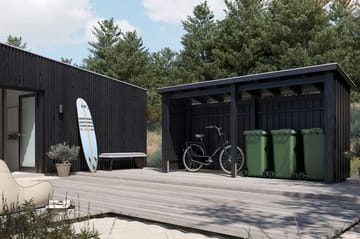 PLUS Nordic Multi Havehus 4,7 m² -2 Moduler Åben - Grå - Have - Udestue & fritidshus - Hytter