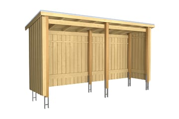 PLUS Nordic Multi Havehus 4,7 m² -2 Moduler Åben - Grå - Have - Udestue & fritidshus - Hytter