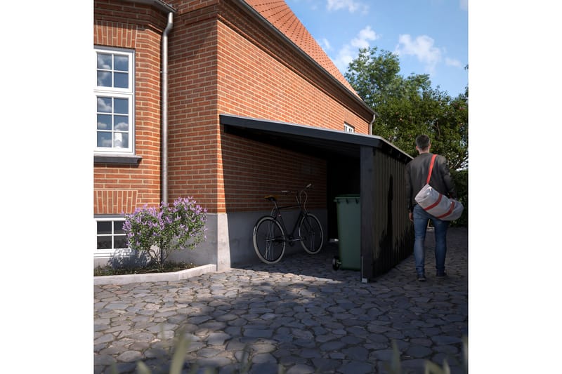 PLUS Nordic Multi Havehus Vægmodel 9,5 m² - Åben - Grå - Have - Udestue & fritidshus - Hytter