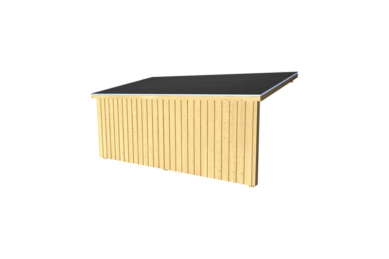 PLUS Nordic Multi Havehus Vægmodel 9,5 m² - Åben - Grå - Have - Udestue & fritidshus - Hytter