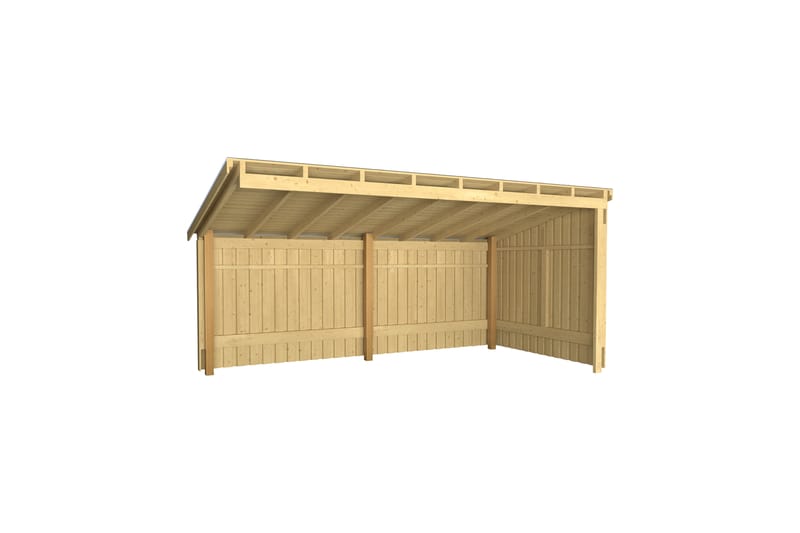PLUS Nordic Multi Havehus Vægmodel 9,5 m² - Åben - Grå - Have - Udestue & fritidshus - Hytter