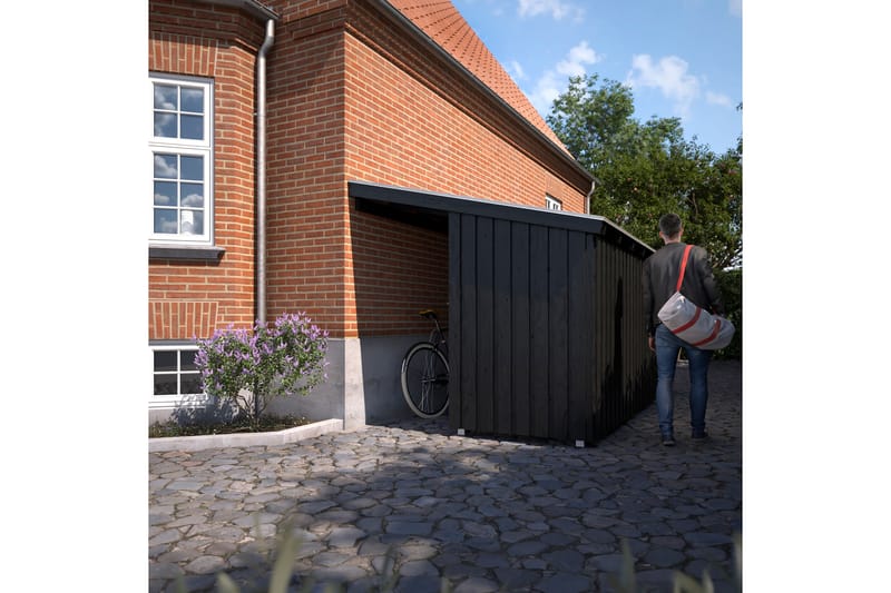 PLUS Nordic Multi Havehus Vægmodel  9,5 m² - Halvlukket - Grå - Have - Udestue & fritidshus - Hytter