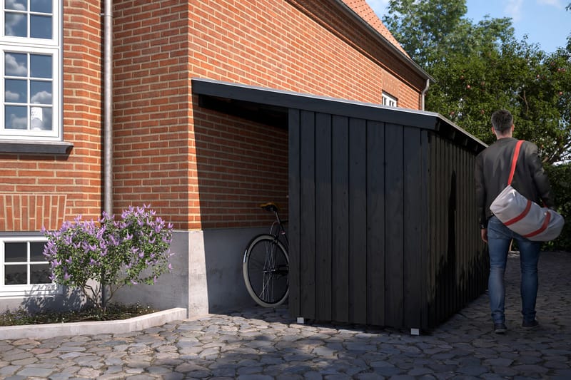 PLUS Nordic Multi Havehus Vægmodel 9,5 m² - Halvlukket - Grå - Have - Udestue & fritidshus - Hytter