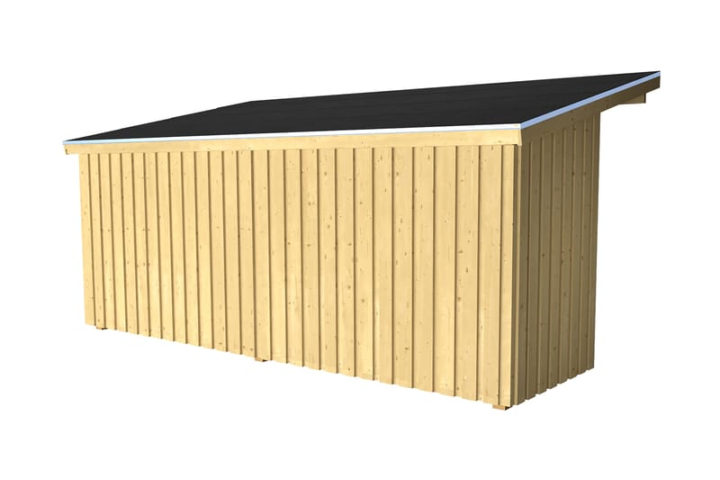PLUS Nordic Multi Havehus Vægmodel 9,5 m² - Halvlukket - Grå - Have - Udestue & fritidshus - Hytter