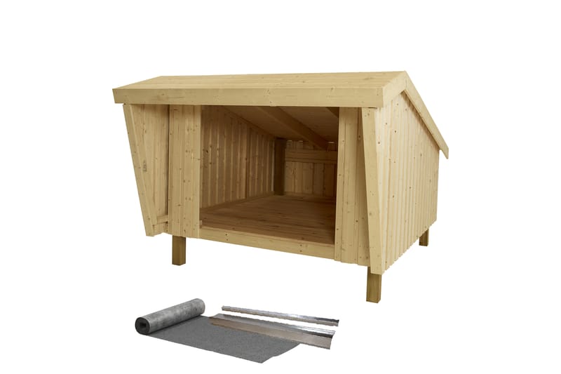 PLUS Shelter inkl. Tagpap og Aluminiumlister Ubehandlet - Grå - Have - Udestue & fritidshus - Hytter