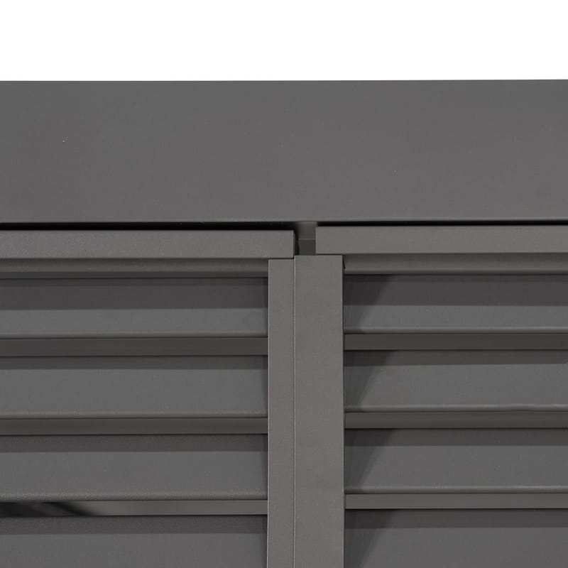 Lamellvæg til pavillon HOME4YOU Mirador-80/88, Mørkegrå - Mørkegrå - Have - Udestue & fritidshus - Lysthus