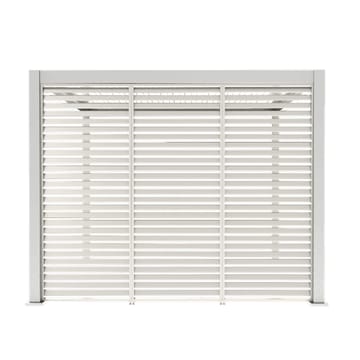 Lamellvæg til pavillon HOME4YOU Mirador-111 123,5 cm Hvid - Hvid - Have - Udestue & fritidshus - Lysthus