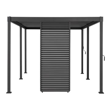 Lamellvæg til pavillon HOME4YOU Mirador-80/88, Mørkegrå - Mørkegrå - Have - Udestue & fritidshus - Lysthus