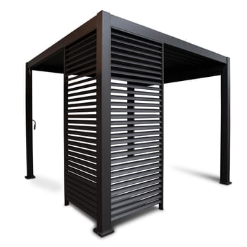 Lamellvæg til pavillon HOME4YOU Mirador-111 123,5 cm mørkegrå - Mørkegrå - Have - Udestue & fritidshus - Lysthus