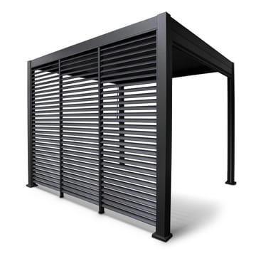 Lamellvæg til pavillon HOME4YOU Mirador-111 123,5 cm mørkegrå - Mørkegrå - Have - Udestue & fritidshus - Lysthus