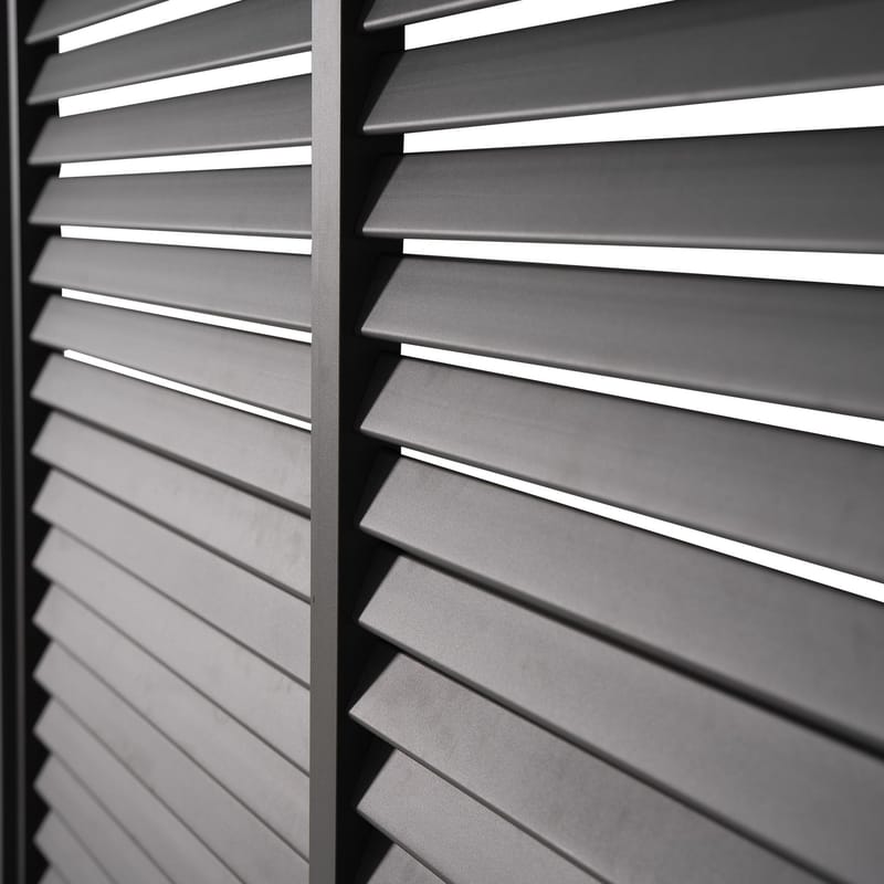 Lamellvæg til pavillon HOME4YOU Mirador-80/88, Mørkegrå - Mørkegrå - Have - Udestue & fritidshus - Lysthus