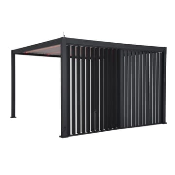 Lodret skoddevæg til pavillon HOME4YOU Mirador 111 mørkegrå 3 m - mørkegrå - Have - Udestue & fritidshus - Lysthus