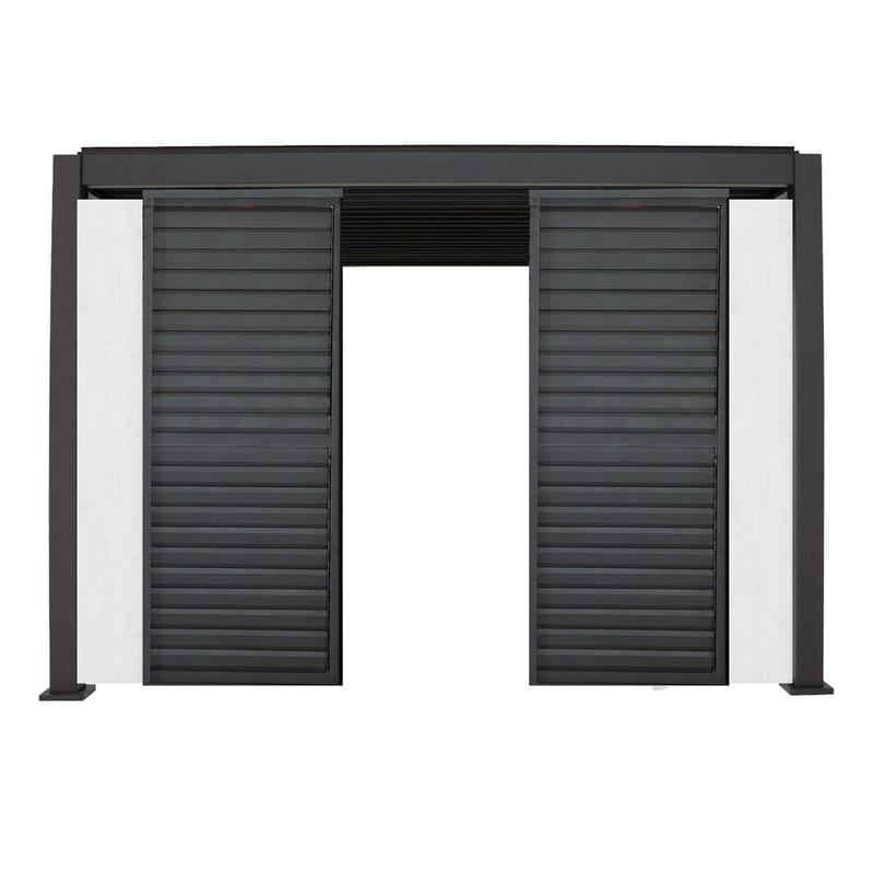 Middle Panel of Louvers Wall for Gazebo HOME4YOU, hvid