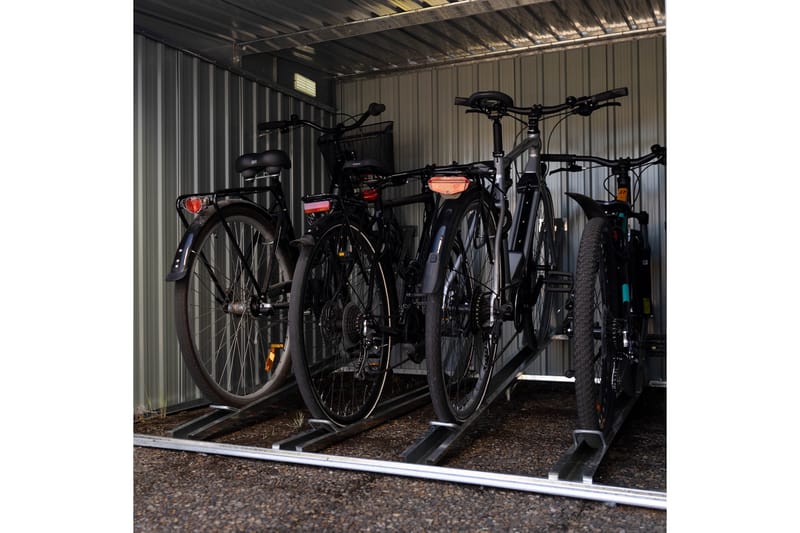 Cykelskur 4,2 m² til 4 cykler - Have - Udestue & fritidshus - Opbevaringsskur & haveskur - Cykelskur & cykelstativ