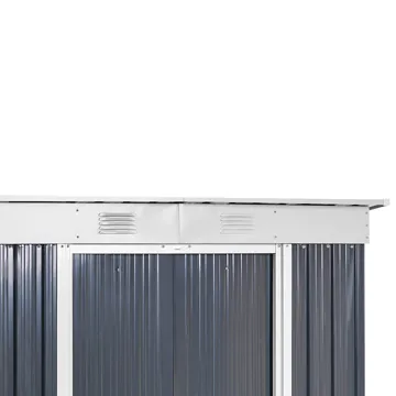 Haveskur Acilia 110x174 cm - Grå/Hvid - Have - Udestue & fritidshus - Opbevaringsskur & haveskur - Redskabsskur