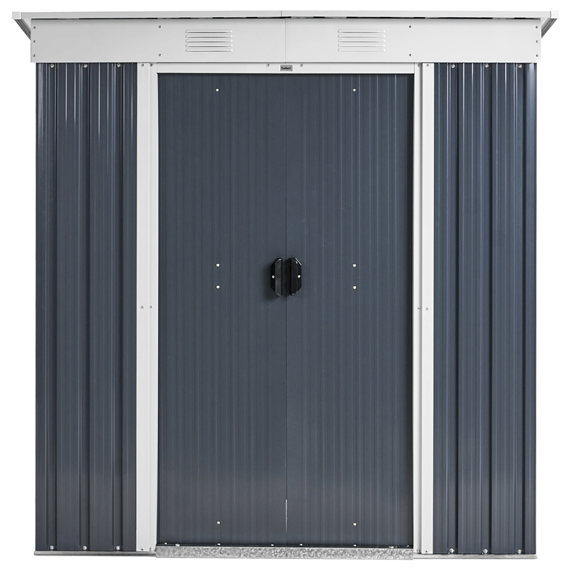 Haveskur Acilia 110x174 cm - Grå/Hvid - Have - Udestue & fritidshus - Opbevaringsskur & haveskur - Redskabsskur