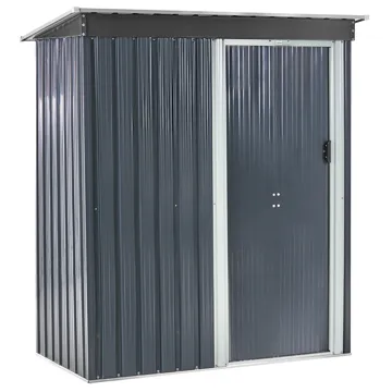 Haveskur Aisone 89x150 cm - Grå/Hvid - Have - Udestue & fritidshus - Opbevaringsskur & haveskur - Redskabskur