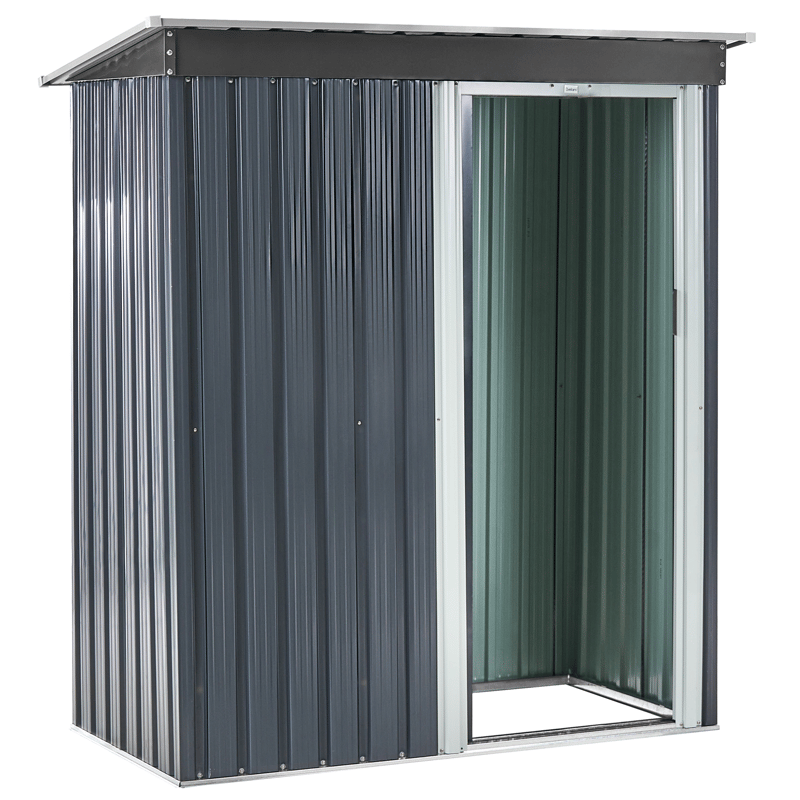 Haveskur Aisone 89x150 cm - Grå/Hvid - Have - Udestue & fritidshus - Opbevaringsskur & haveskur - Redskabskur