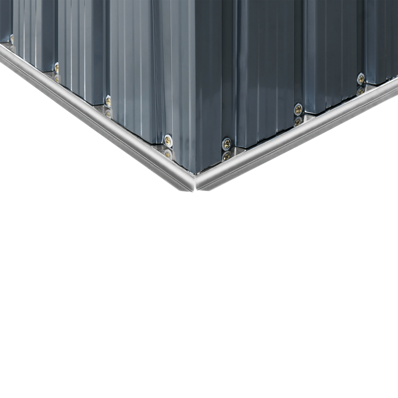 Haveskur Aisone 89x150 cm - Grå/Hvid - Have - Udestue & fritidshus - Opbevaringsskur & haveskur - Redskabskur