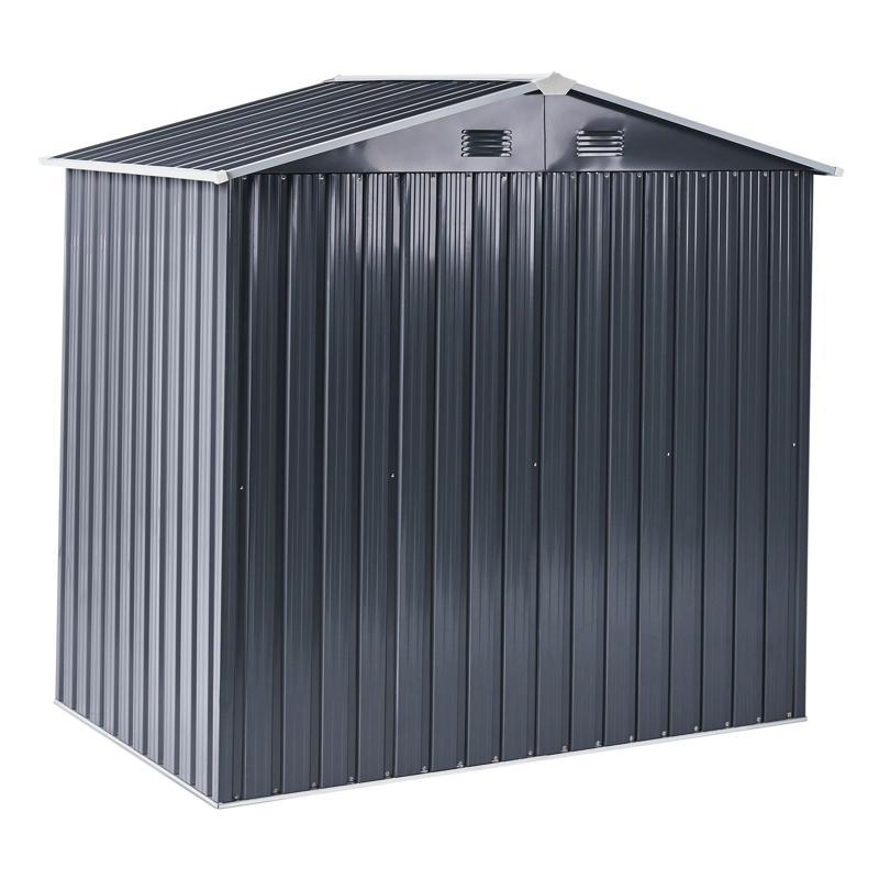 Haveskur Cirella 118x194 cm - Grå/Hvid - Have - Udestue & fritidshus - Opbevaringsskur & haveskur - Redskabskur