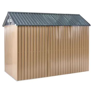 Haveskur Nocciano 220x313 cm - Brun/Grå - Have - Udestue & fritidshus - Opbevaringsskur & haveskur - Redskabsskur