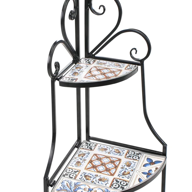 Hylde udendørs Favara 43 cm - Sort/Flerfarvet - Have - Udestue & fritidshus - Opbevaringsskur & haveskur - Redskabsskur