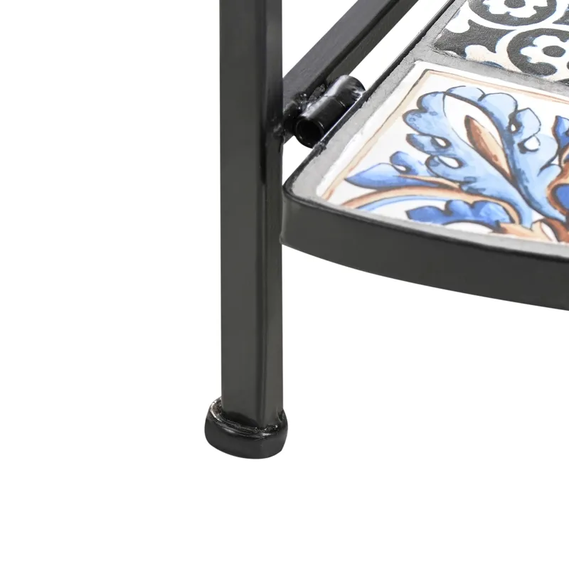 Hylde udendørs Favara 43 cm - Sort/Flerfarvet - Have - Udestue & fritidshus - Opbevaringsskur & haveskur - Redskabsskur