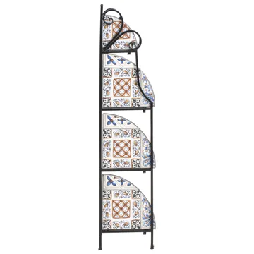Hylde udendørs Favara 43 cm - Sort/Flerfarvet - Havemøbler - Øvrigt havetilbehør - Tilbehør udendørs - Blomstereoler