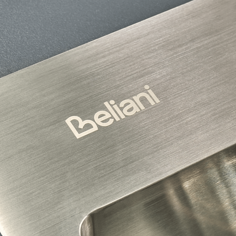 Køkkenskab med vask til udendørs brug Brucoli akacietræ 80 cm - Brun/Grå/Sort/Sølv - Have - Grill - Udekøkken - Komplette udekøkkener