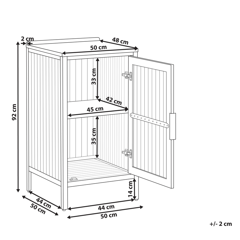 Køkkenskab til udendørs brug Ivrea akacietræ - Brun/Grå - Have - Grill - Udekøkken - Komplette udekøkkener