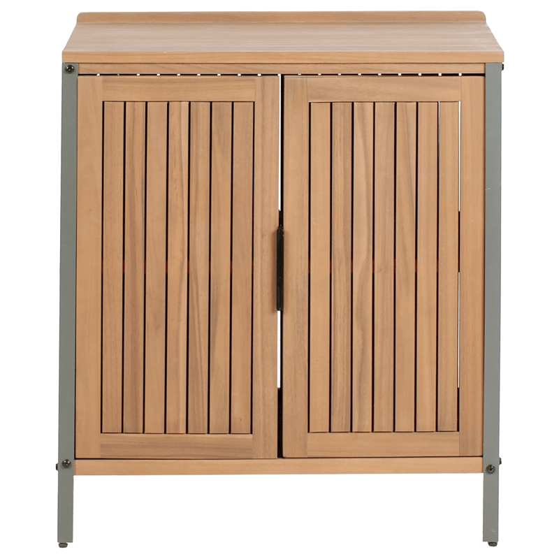 Køkkenskab til udendørs brug Ivrea akacietræ - Brun/Grå - Have - Grill - Udekøkken - Komplette udekøkkener