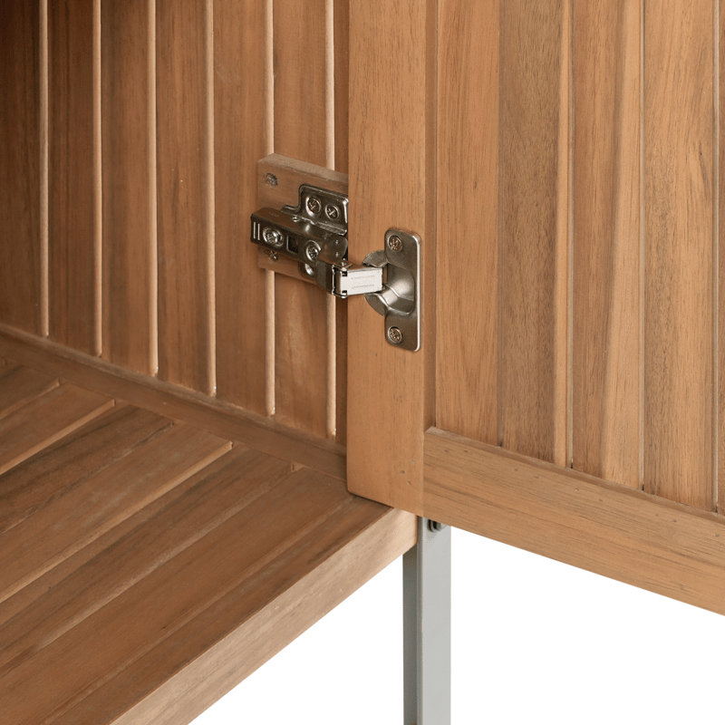 Køkkenskab til udendørs brug Ivrea akacietræ - Brun/Grå - Have - Grill - Udekøkken - Komplette udekøkkener