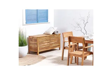 Låda Beliani Riviera Ljus trä Light wood - Havemøbler - Pudeopbevaring & havemøbelovertræk - Hyndeboks