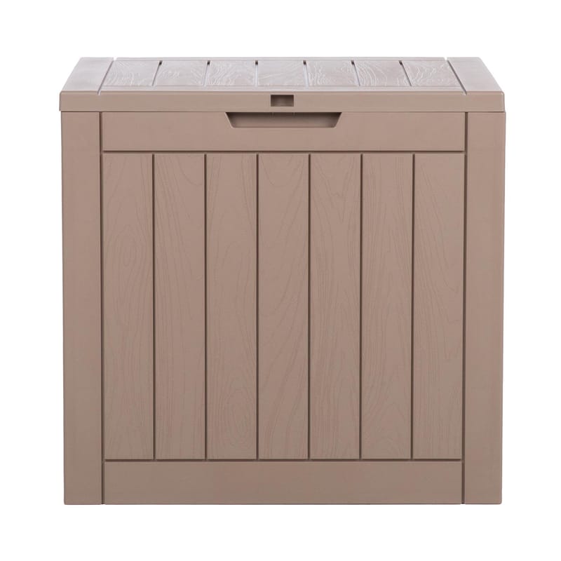 Opbevaringskasse HOME4YOU Portola 56x43x53 cm/118L, Beige plast - Beige - Have - Udestue & fritidshus - Opbevaringsskur & haveskur - Redskabsskur