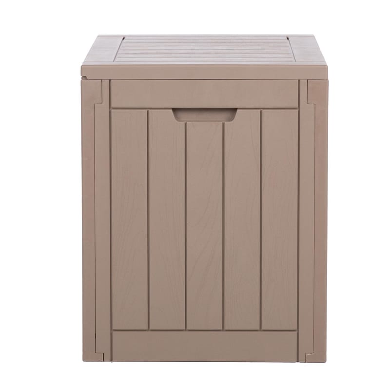 Opbevaringskasse HOME4YOU Portola 56x43x53 cm/118L, Beige plast - Beige - Have - Udestue & fritidshus - Opbevaringsskur & haveskur - Redskabsskur