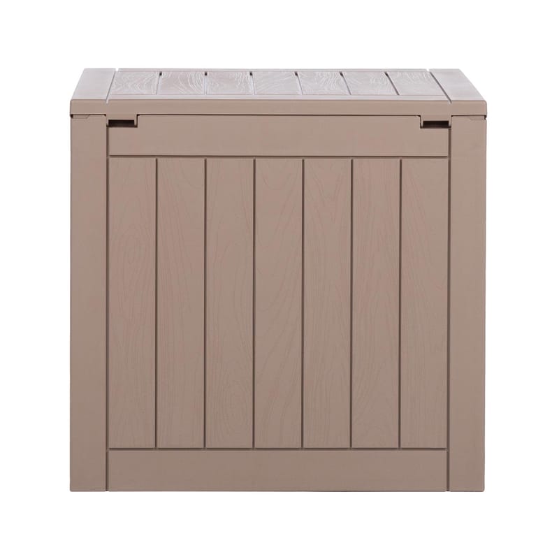 Opbevaringskasse HOME4YOU Portola 56x43x53 cm/118L, Beige plast - Beige - Have - Udestue & fritidshus - Opbevaringsskur & haveskur - Redskabsskur