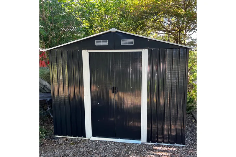 Redskabsskur 5,3 m² | Dobbelt skydedør | Basis inkl. - Have - Udestue & fritidshus - Opbevaringsskur & haveskur - Redskabskur