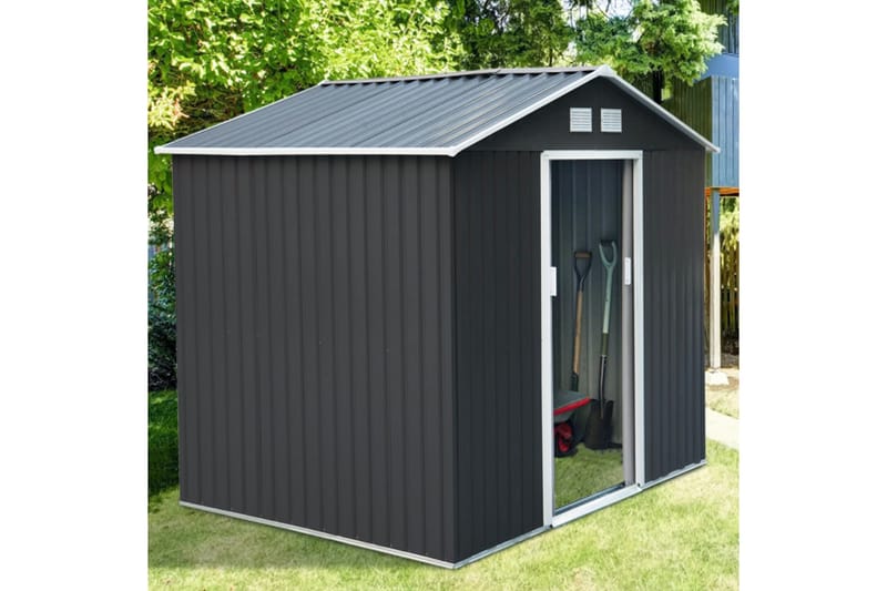 Redskabsskur 5,3 m² | Dobbelt skydedør | Basis inkl. - Have - Udestue & fritidshus - Opbevaringsskur & haveskur - Redskabskur